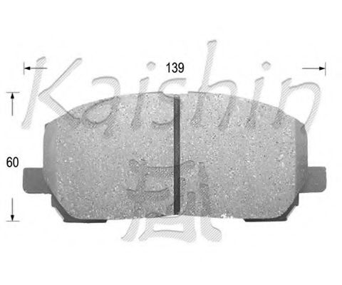 Комплект тормозных колодок, дисковый тормоз KAISHIN FK2231