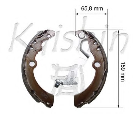 Комплект тормозных колодок KAISHIN K10025