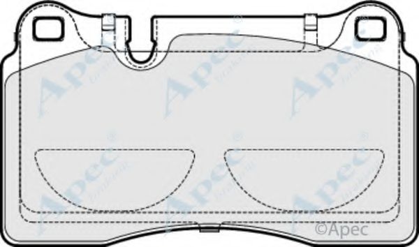 Комплект тормозных колодок, дисковый тормоз APEC braking PAD1891