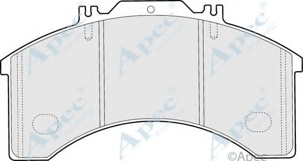 Комплект тормозных колодок, дисковый тормоз APEC braking PAD851