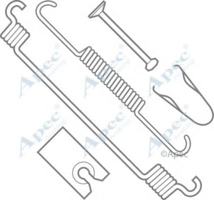 Комплектующие, тормозная колодка APEC braking KIT804