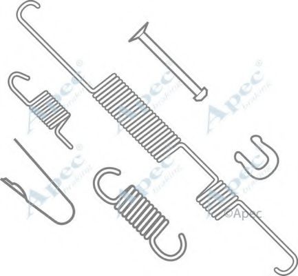 Комплектующие, тормозная колодка APEC braking KIT865