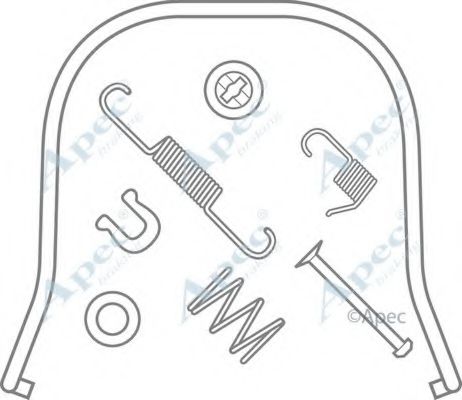 Комплектующие, тормозная колодка APEC braking KIT871