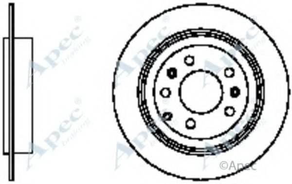 Тормозной диск APEC braking DSK2029