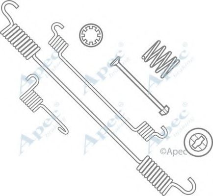 Комплектующие, тормозная колодка APEC braking KIT880