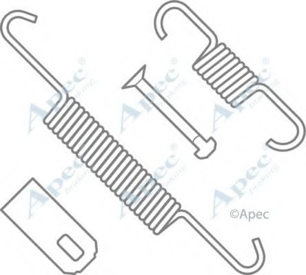 Комплектующие, тормозная колодка APEC braking KIT2016