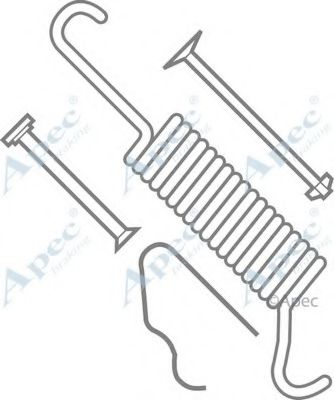 Комплектующие, тормозная колодка APEC braking KIT605