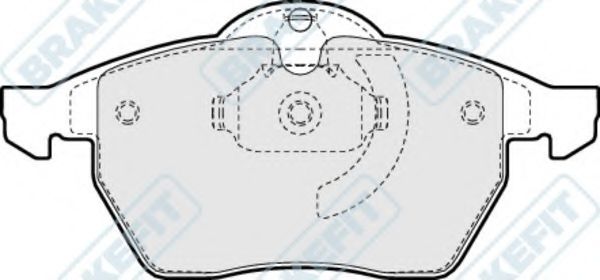 Комплект тормозных колодок, дисковый тормоз APEC braking PD3018