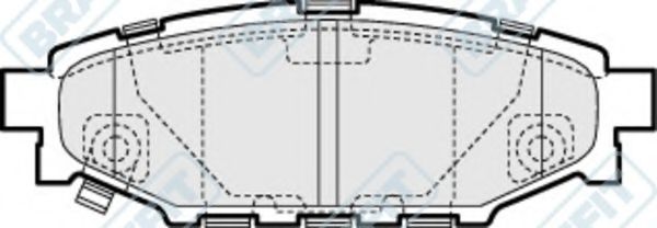 Комплект тормозных колодок, дисковый тормоз APEC braking PD3203