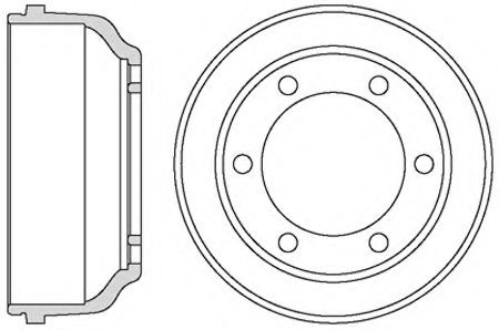 Тормозной барабан MOTAQUIP VBD678