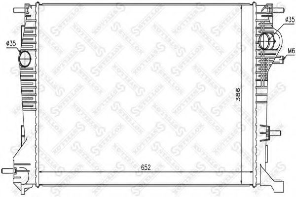 Радиатор, охлаждение двигателя STELLOX 10-26166-SX