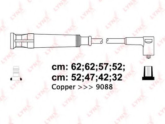 Комплект проводов зажигания LYNXauto SPC1011