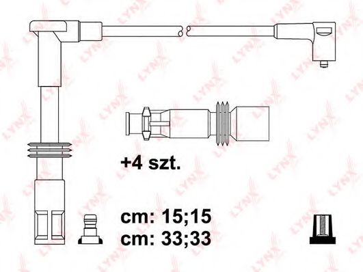 Комплект проводов зажигания LYNXauto SPC1014