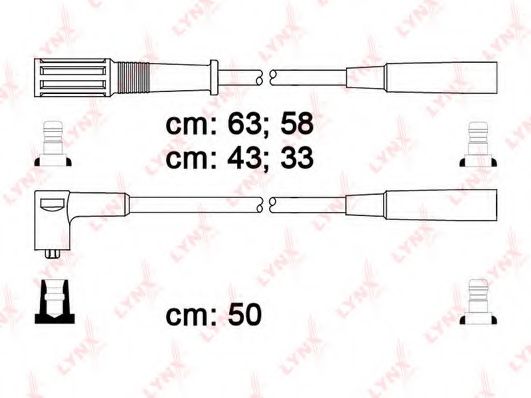 Комплект проводов зажигания LYNXauto SPC4802