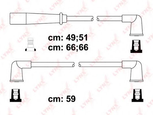 Комплект проводов зажигания LYNXauto SPC7310