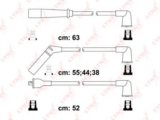 Комплект проводов зажигания LYNXauto SPC7537