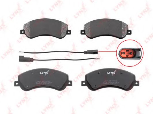 Комплект тормозных колодок, дисковый тормоз LYNXauto BD3002