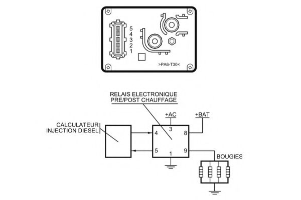 Реле, система накаливания NAGARES 03076