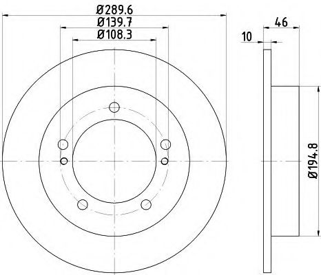 Тормозной диск HELLA PAGID 8DD 355 117-941