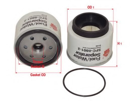 Топливный фильтр SAKURA  Automotive SFC-8801-2