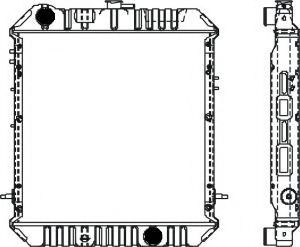 Радиатор, охлаждение двигателя SAKURA  Automotive 1321-0256
