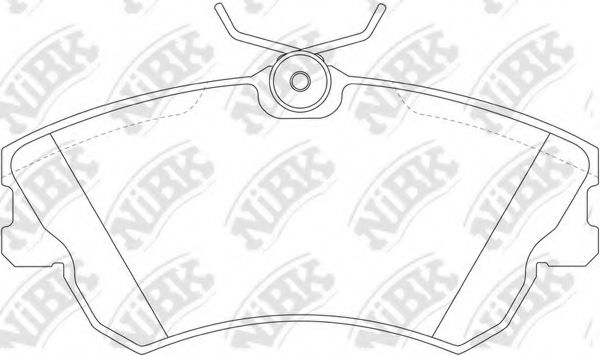 Комплект тормозных колодок, дисковый тормоз NiBK PN0176