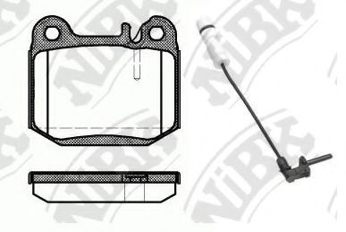 Комплект тормозных колодок, дисковый тормоз NiBK PN0203W