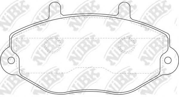 Комплект тормозных колодок, дисковый тормоз NiBK PN0275