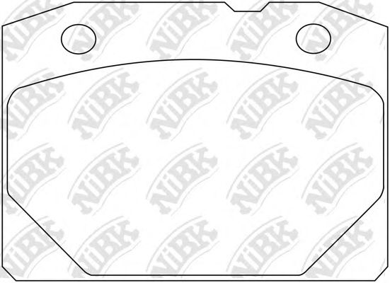 Комплект тормозных колодок, дисковый тормоз NiBK PN0298