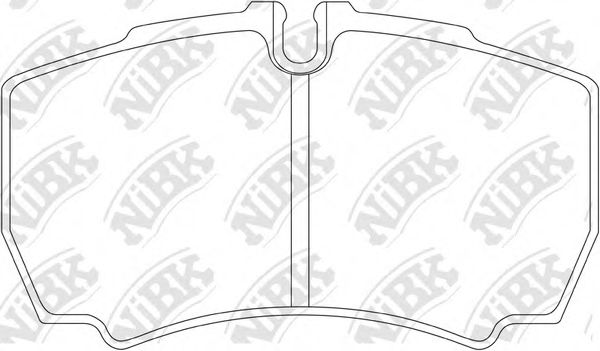 Комплект тормозных колодок, дисковый тормоз NiBK PN0338