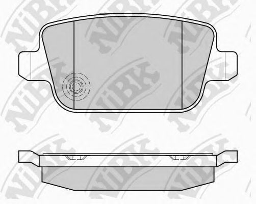 Комплект тормозных колодок, дисковый тормоз NiBK PN0461