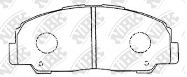 Комплект тормозных колодок, дисковый тормоз NiBK PN1291