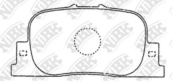 Комплект тормозных колодок, дисковый тормоз NiBK PN1431