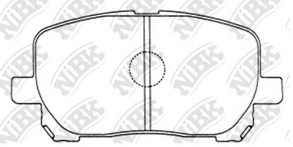 Комплект тормозных колодок, дисковый тормоз NiBK PN1470