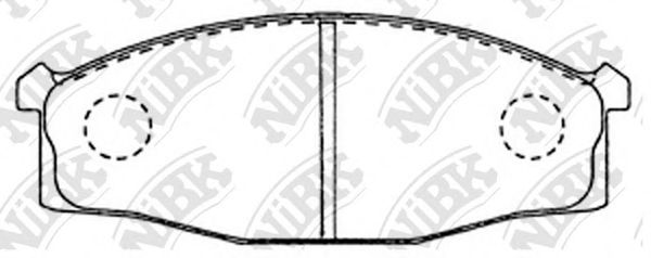 Комплект тормозных колодок, дисковый тормоз NiBK PN2204