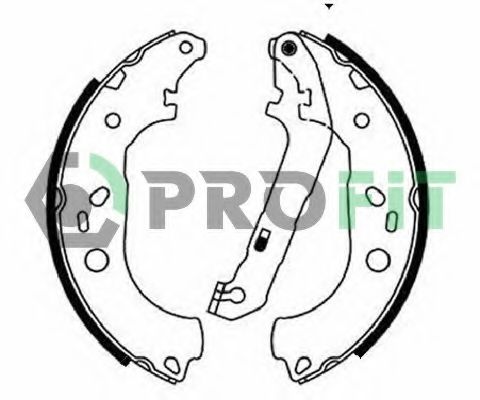 Комплект тормозных колодок PROFIT 5001-0687