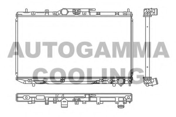 Радиатор, охлаждение двигателя AUTOGAMMA 103539