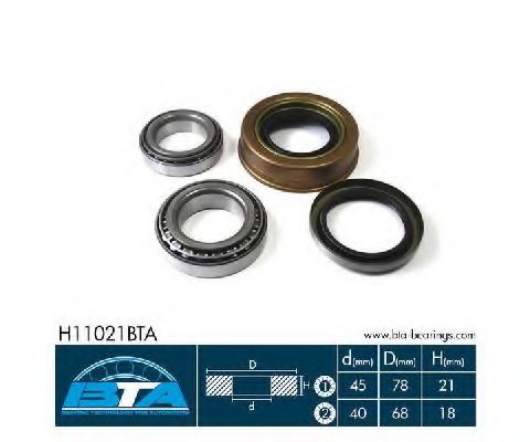 Комплект подшипника ступицы колеса BTA H11021BTA