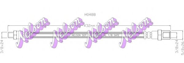 Тормозной шланг Brovex-Nelson H0488