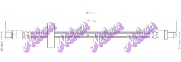 Тормозной шланг Brovex-Nelson H1660