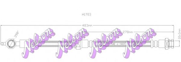 Тормозной шланг Brovex-Nelson H1703