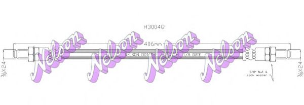Тормозной шланг Brovex-Nelson H3004Q