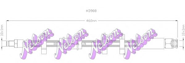 Тормозной шланг Brovex-Nelson H3908