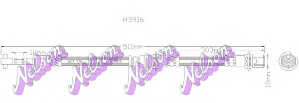 Тормозной шланг Brovex-Nelson H3916