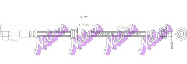 Тормозной шланг Brovex-Nelson H4215