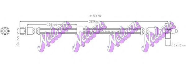 Тормозной шланг Brovex-Nelson H4532Q