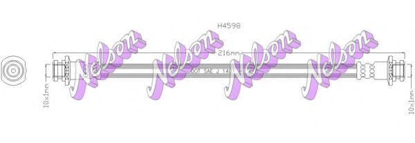 Тормозной шланг Brovex-Nelson H4598