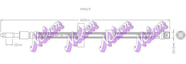 Тормозной шланг Brovex-Nelson H4619