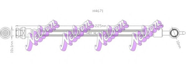 Тормозной шланг Brovex-Nelson H4671