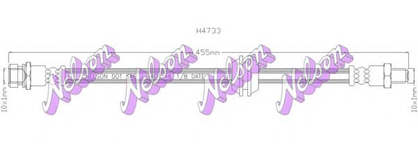 Тормозной шланг Brovex-Nelson H4733